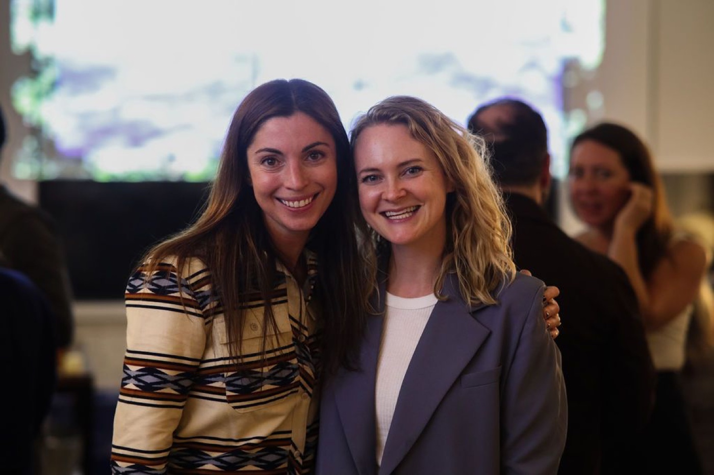 Two members at a gathering